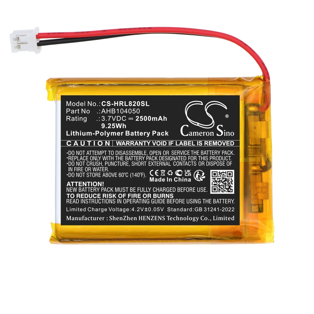 Compatible battery replacement for Hairmax AHB104050