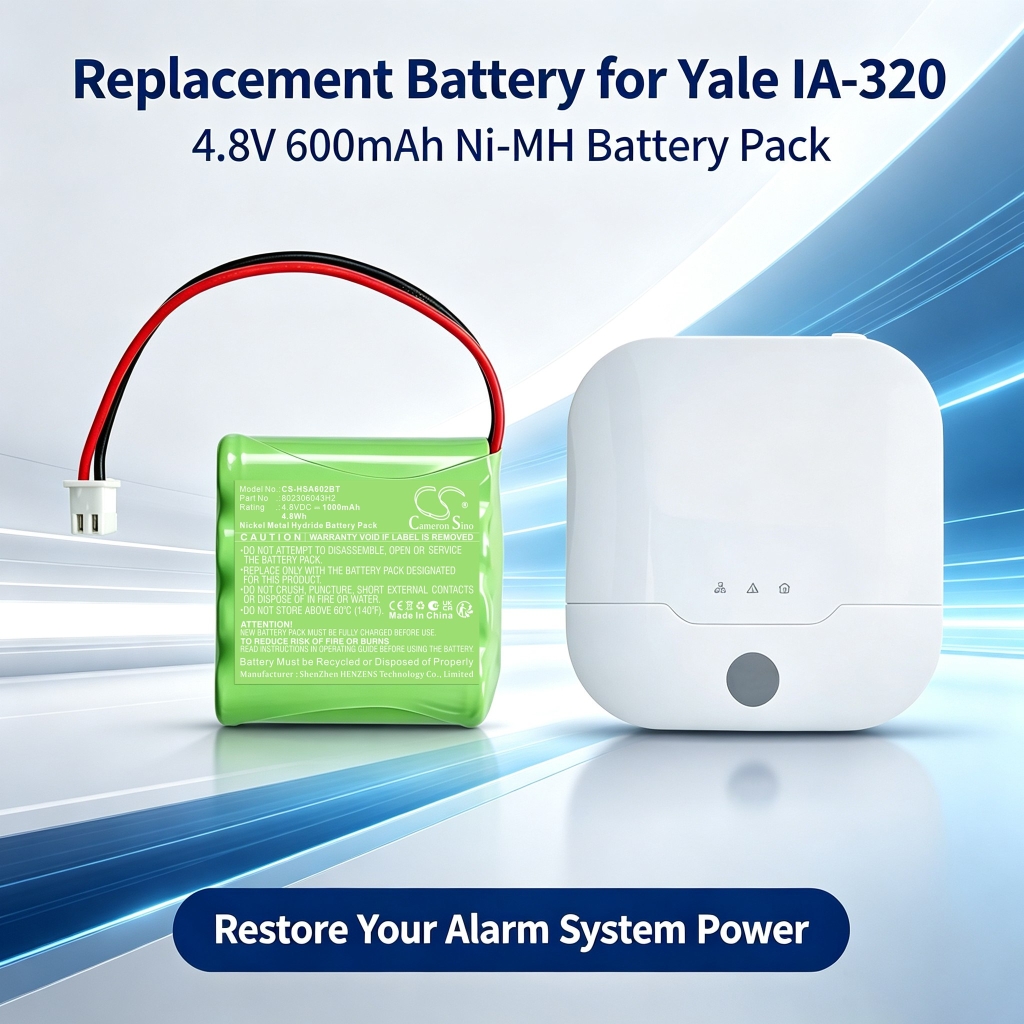 Battery compatible with Yale CS-HSA602BT