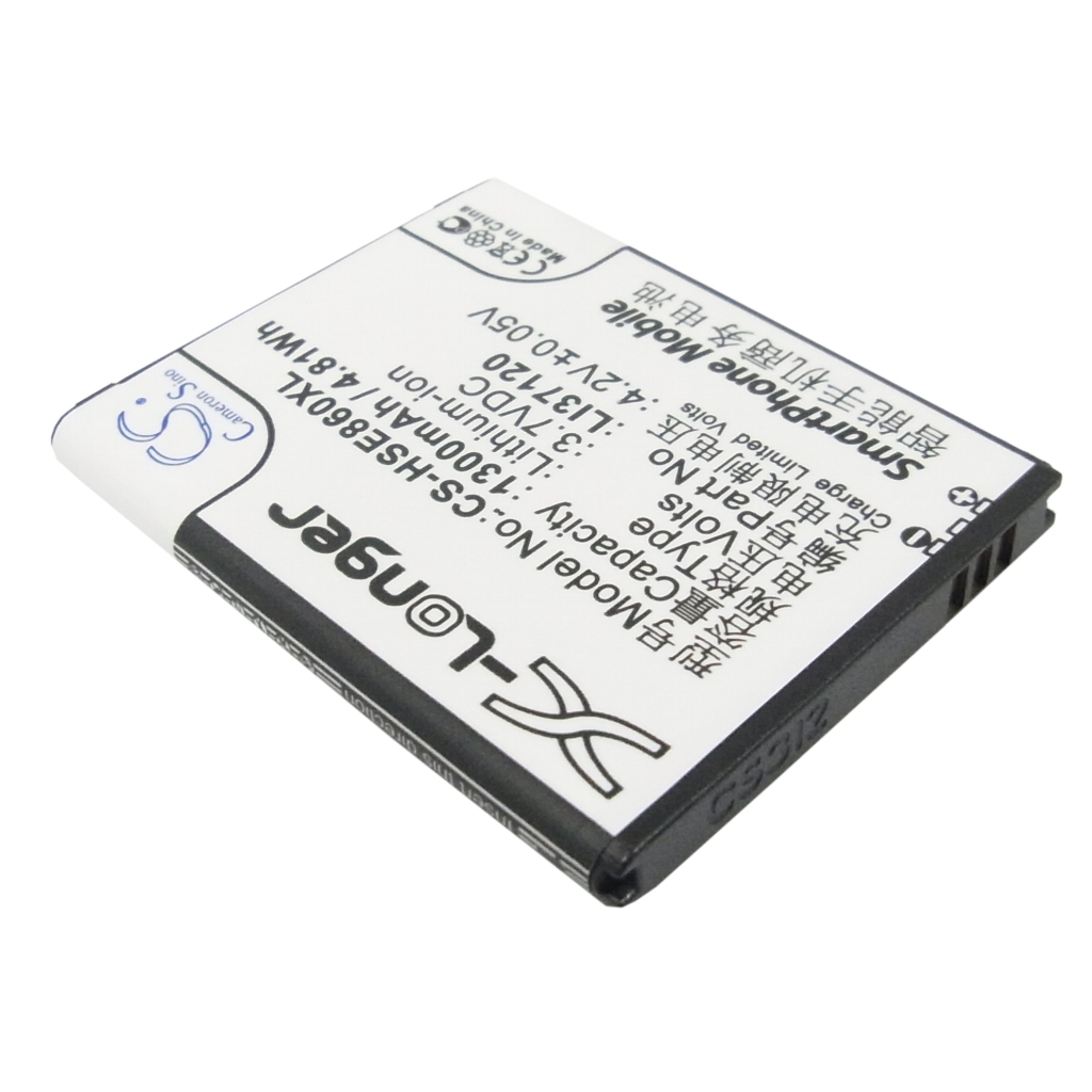 CS-HSE860XL – reverse label view; X-Longer; 3.7V 1300mAh