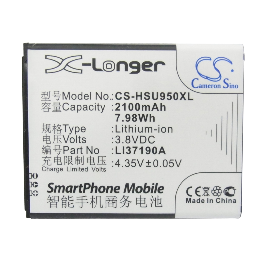 Battery compatible with Hisense CS-HSU950XL