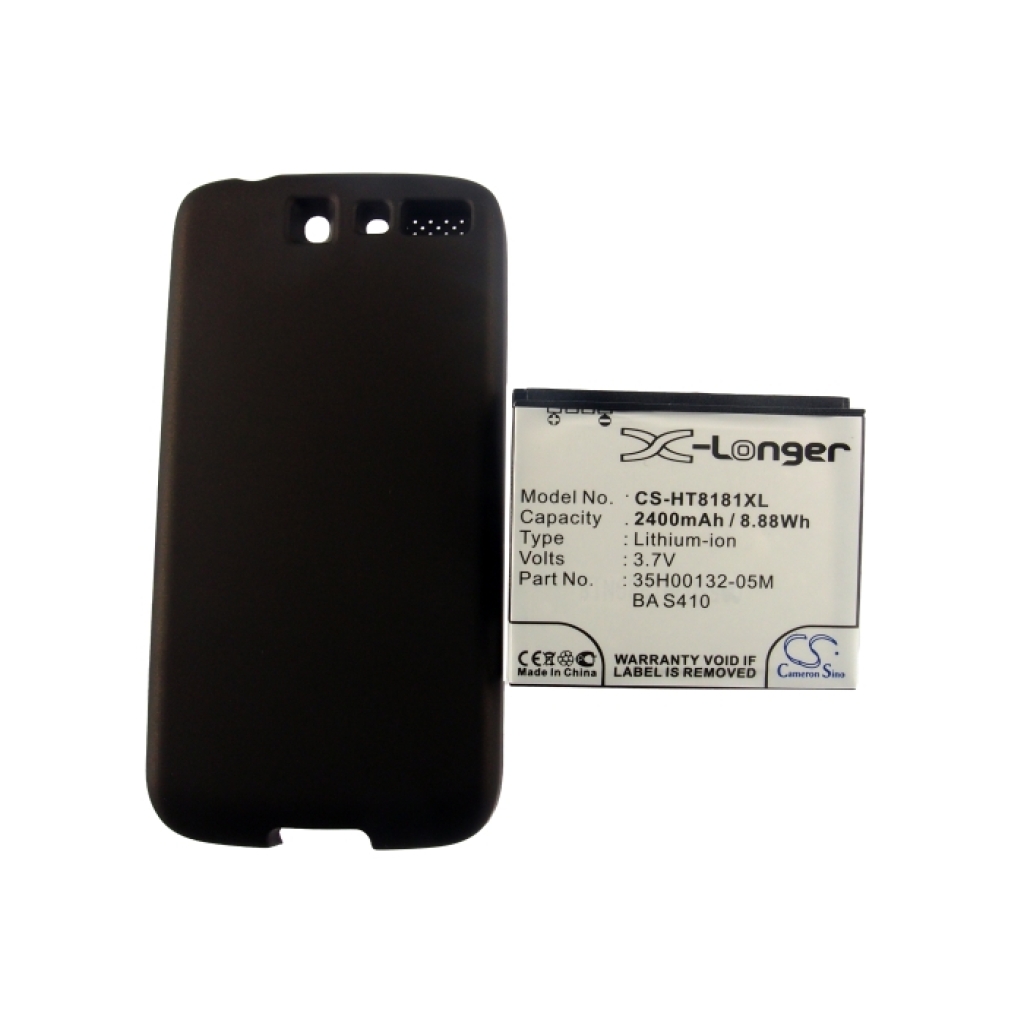Battery compatible with Vodafone HTC SoftBank T-Mobile Google CS-HT8181XL