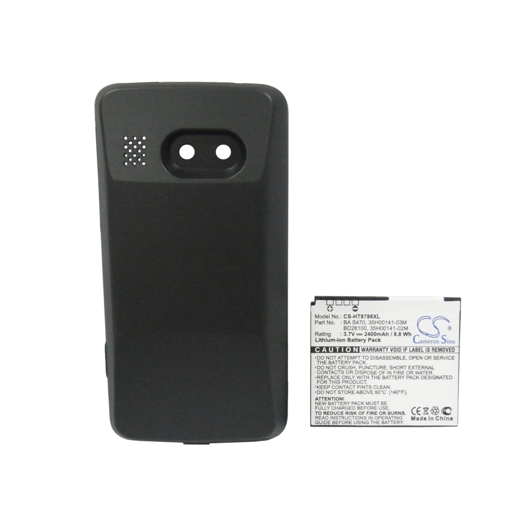 Battery compatible with HTC CS-HT8788XL