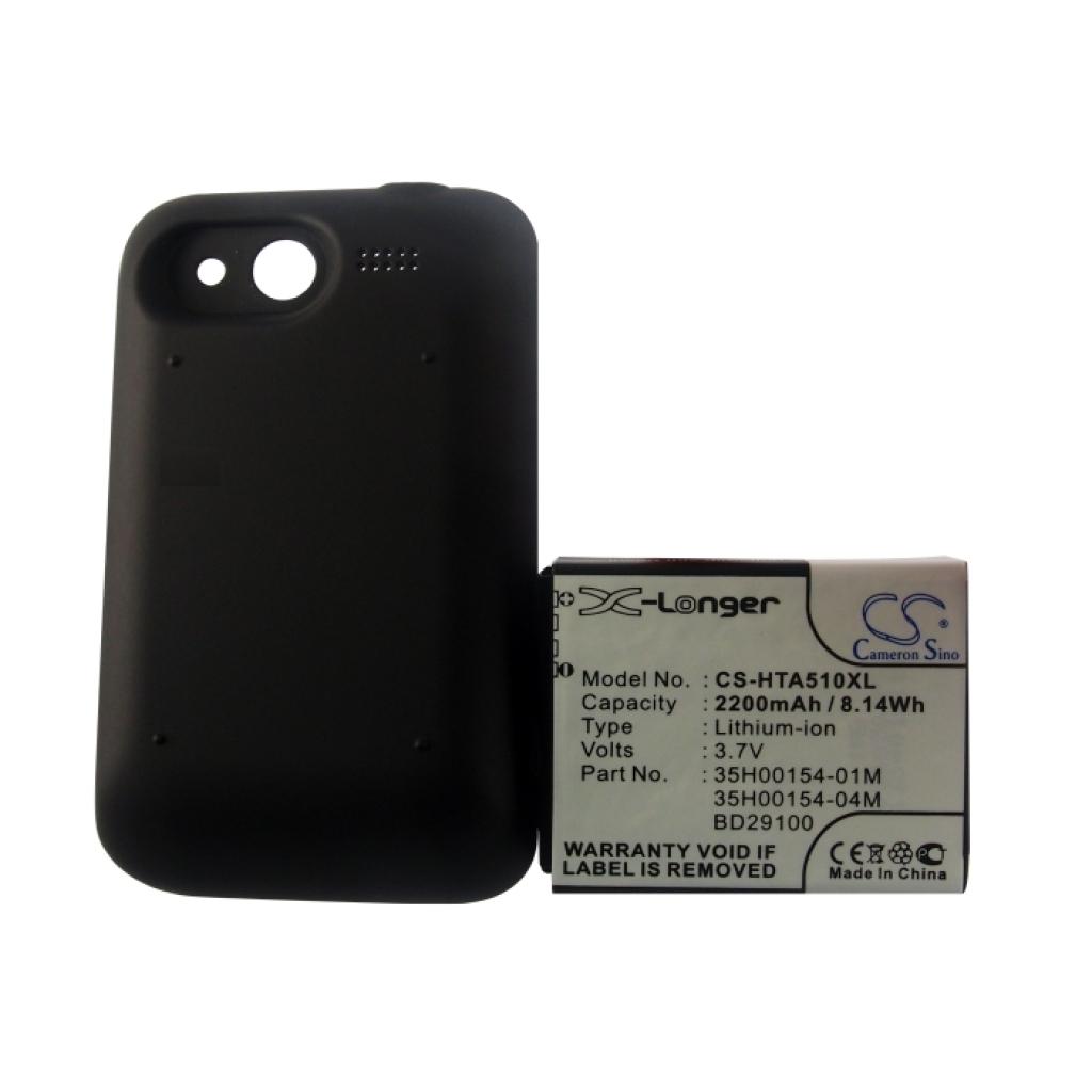 Battery compatible with HTC CS-HTA510XL