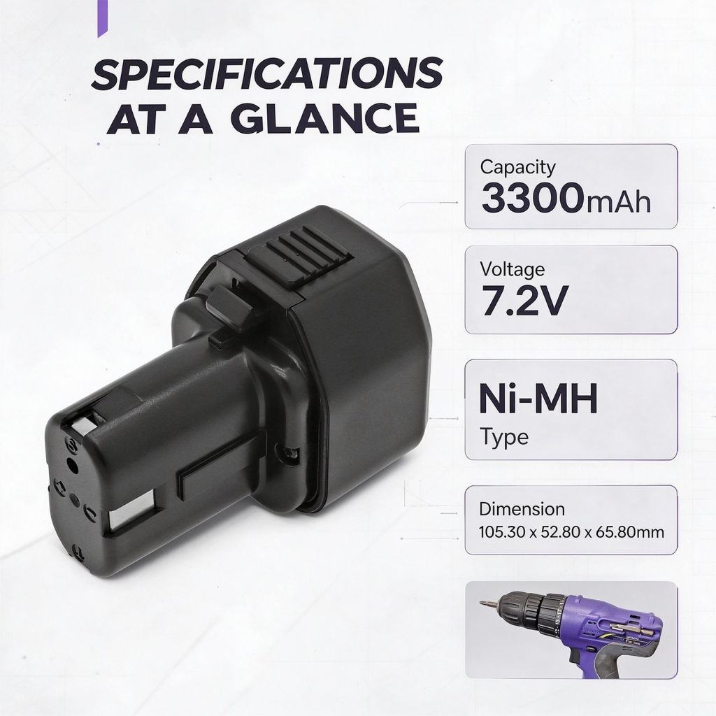 Battery compatible with Hitachi