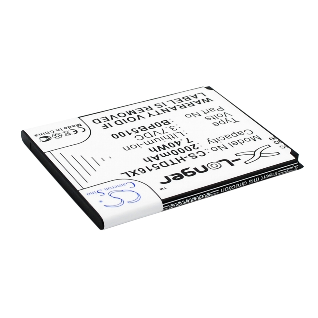 Battery compatible with HTC CS-HTD516XL
