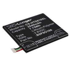 Compatible battery replacement for HTC 35H00222-00M,35H00222-01M,B0P9O100,BOP90100