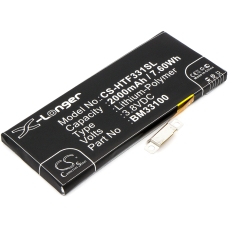 Compatible battery replacement for HTC 35H00203-00M,BM33100