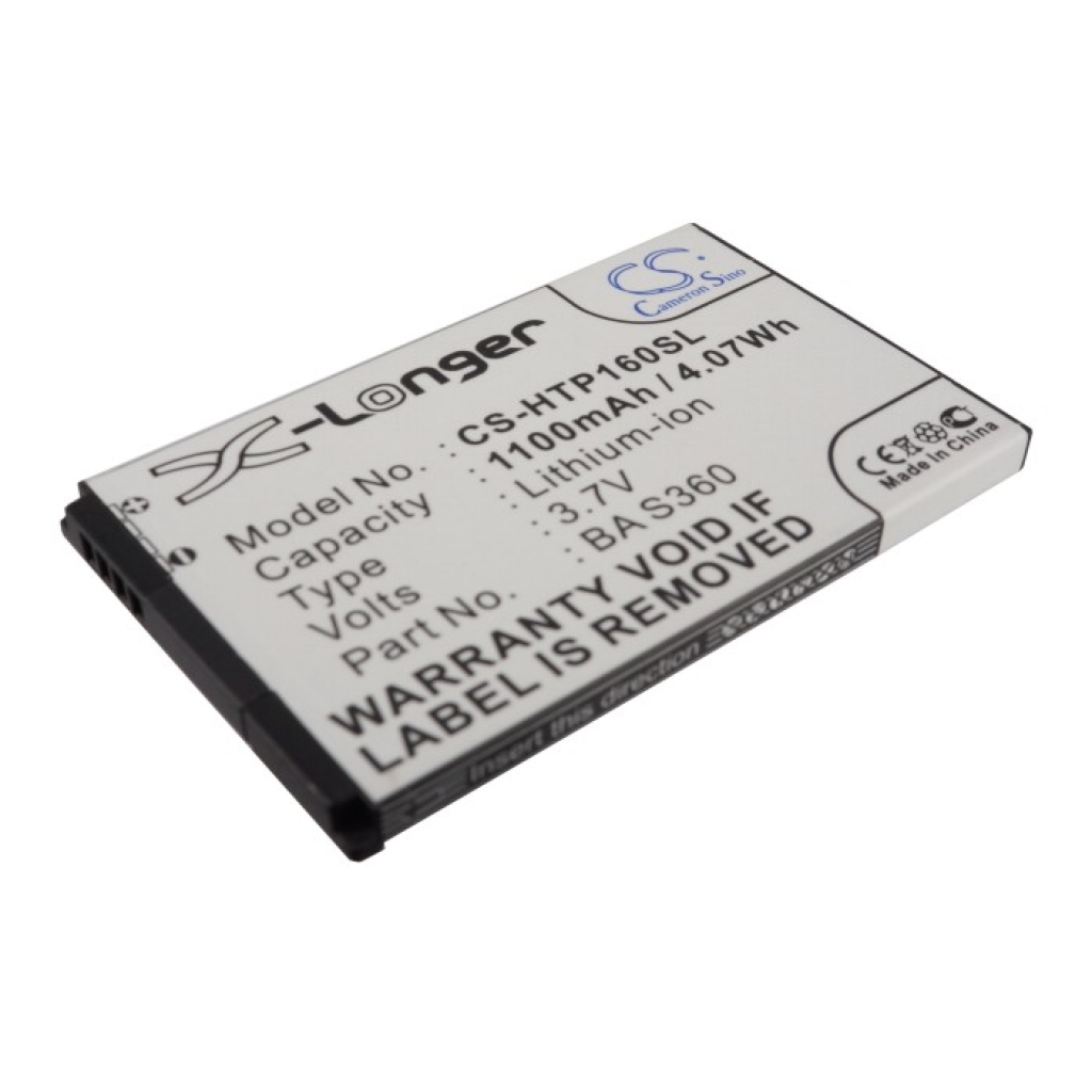 Battery compatible with HTC AT&T O2 T-Mobile DOPOD CS-HTP160SL