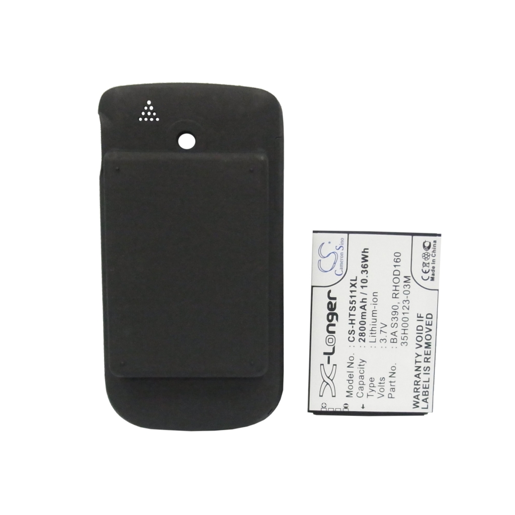 Battery compatible with HTC Sprint CS-HTS511XL