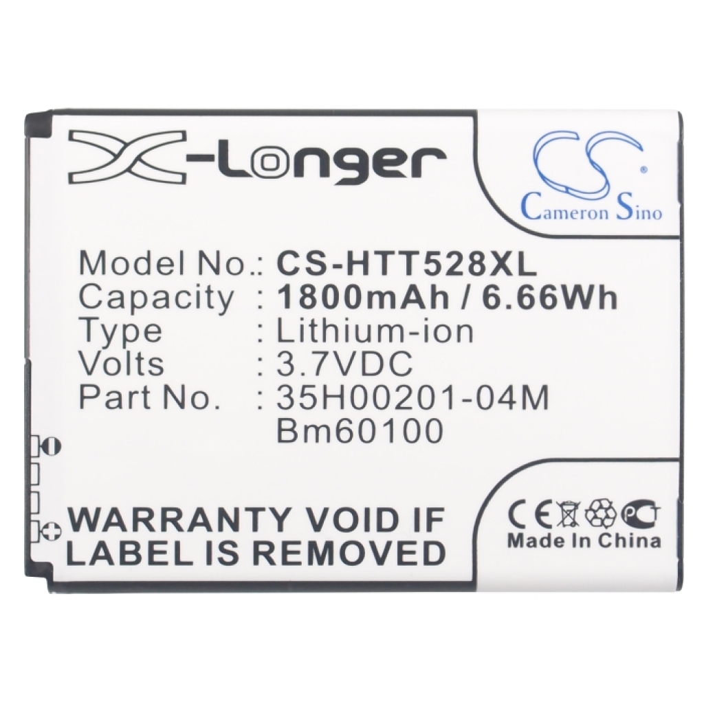 Cameron Sino CS-HTT528XL front label 1800mAh 3.7V
