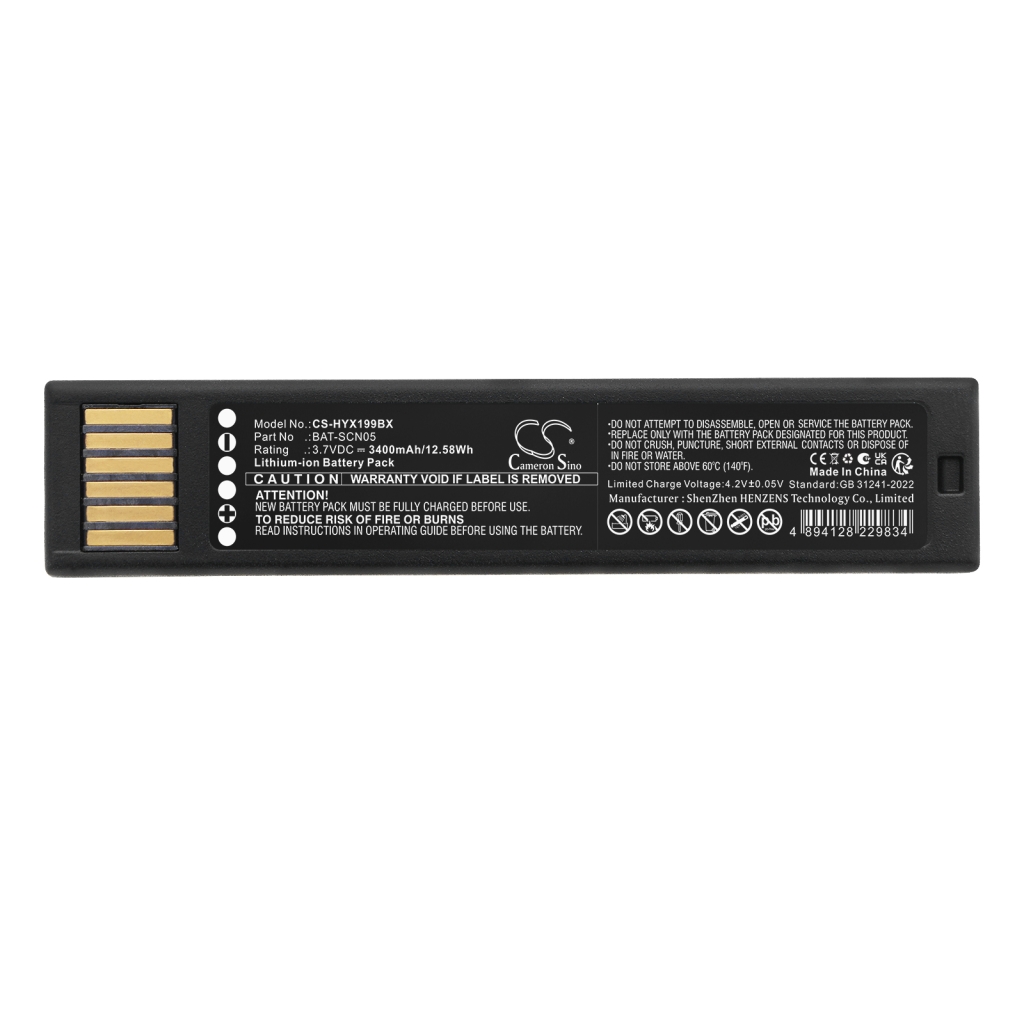 Battery compatible with Honeywell CS-HYX199BX