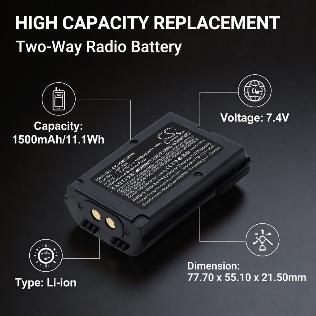Battery for Icom IC-M73J