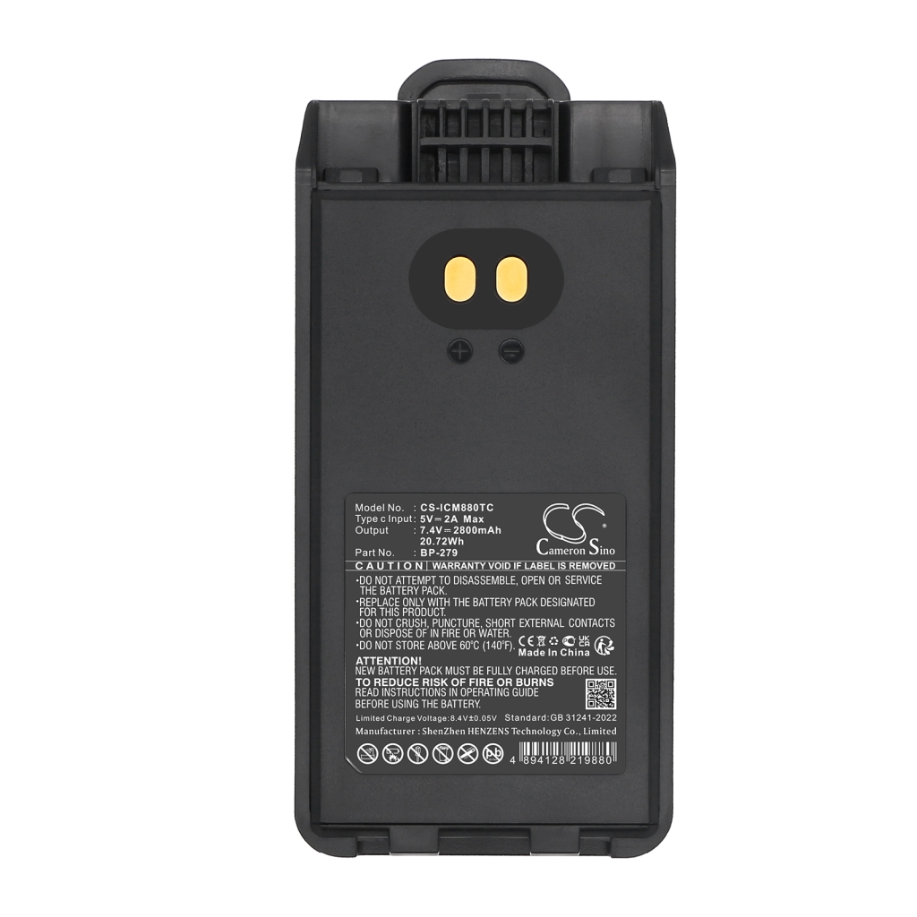 Two-Way Radio Battery Bearcom CS-ICM880TC