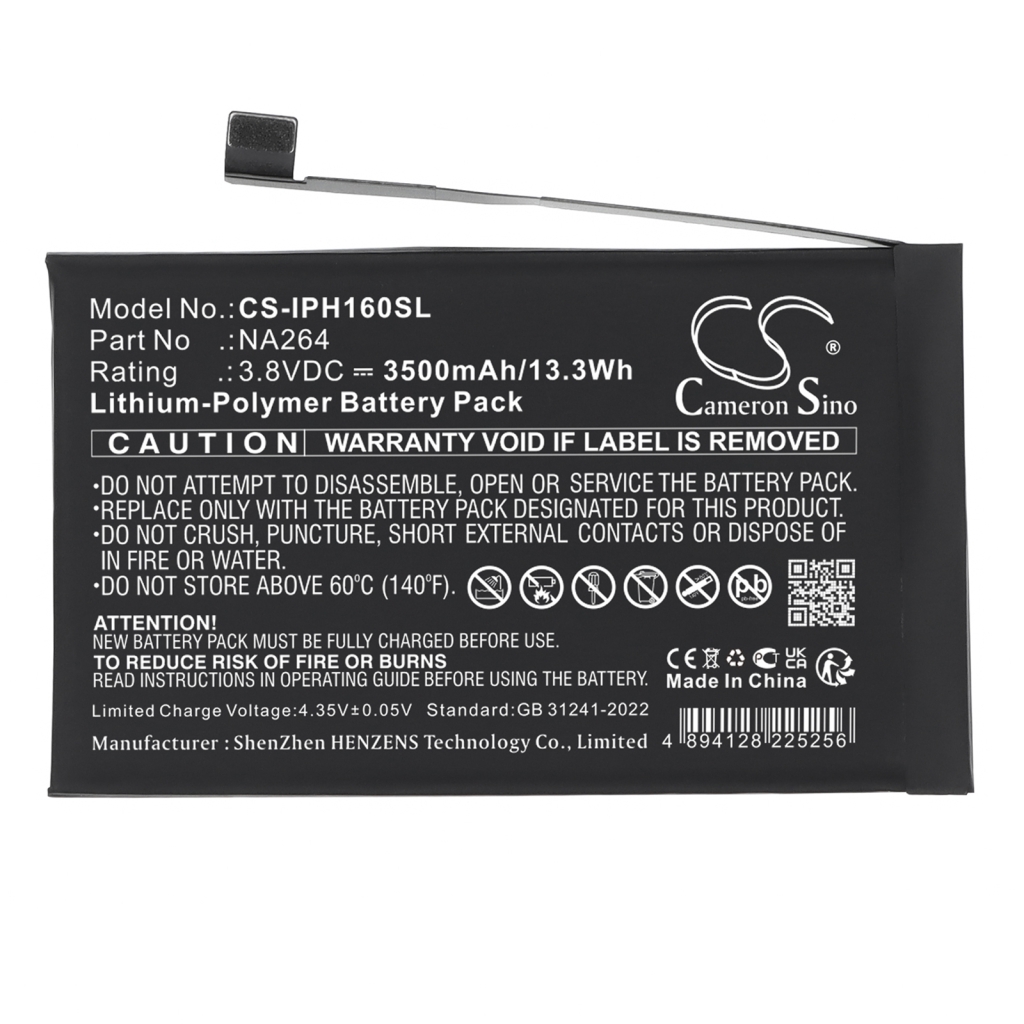 Mobile Phone Battery Apple CS-IPH160SL