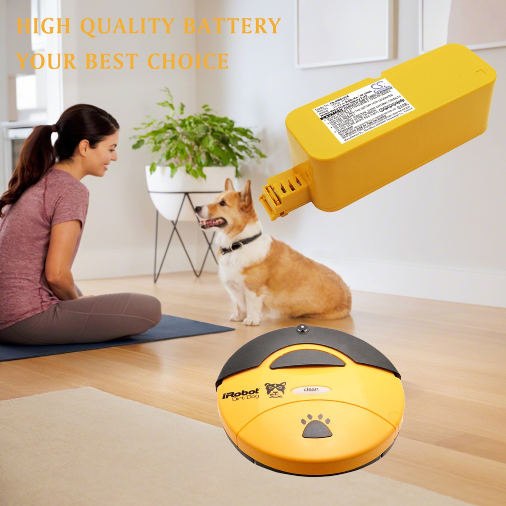 Battery compatible with Cleanfriend iRobot Klarstein Robotic XRobot Vileda Sichler Carneo Fun beat Goddess King cleaning Robzone Ikasumoto Rolando Ambrogio Ecoh Veluce CS-IRB410VX