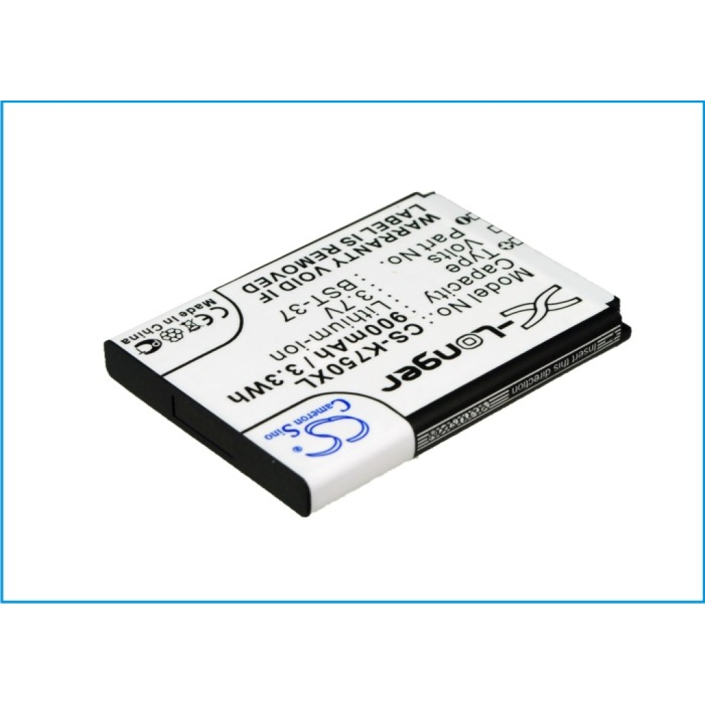 Battery compatible with Sony Ericsson CS-K750XL