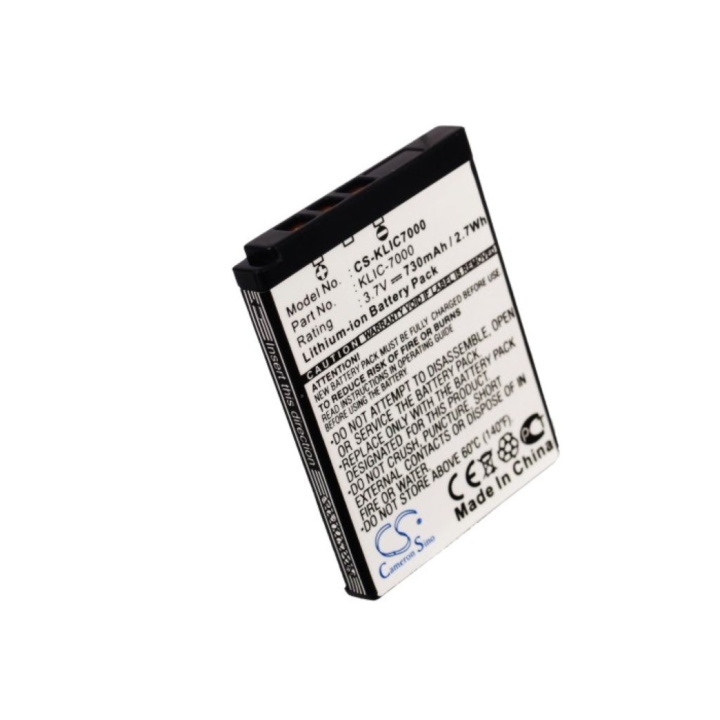 Battery compatible with KODAK CS-KLIC7000