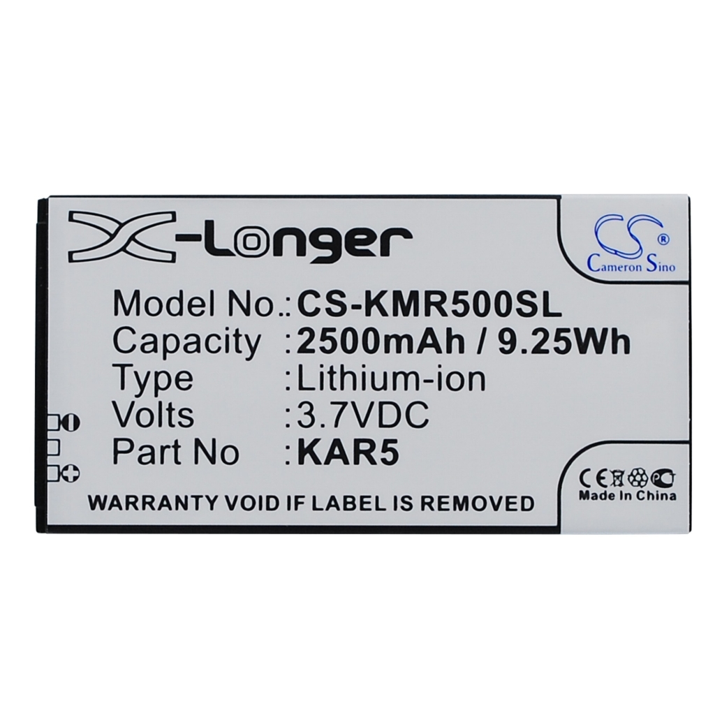 Battery compatible with Kazam CS-KMR500SL