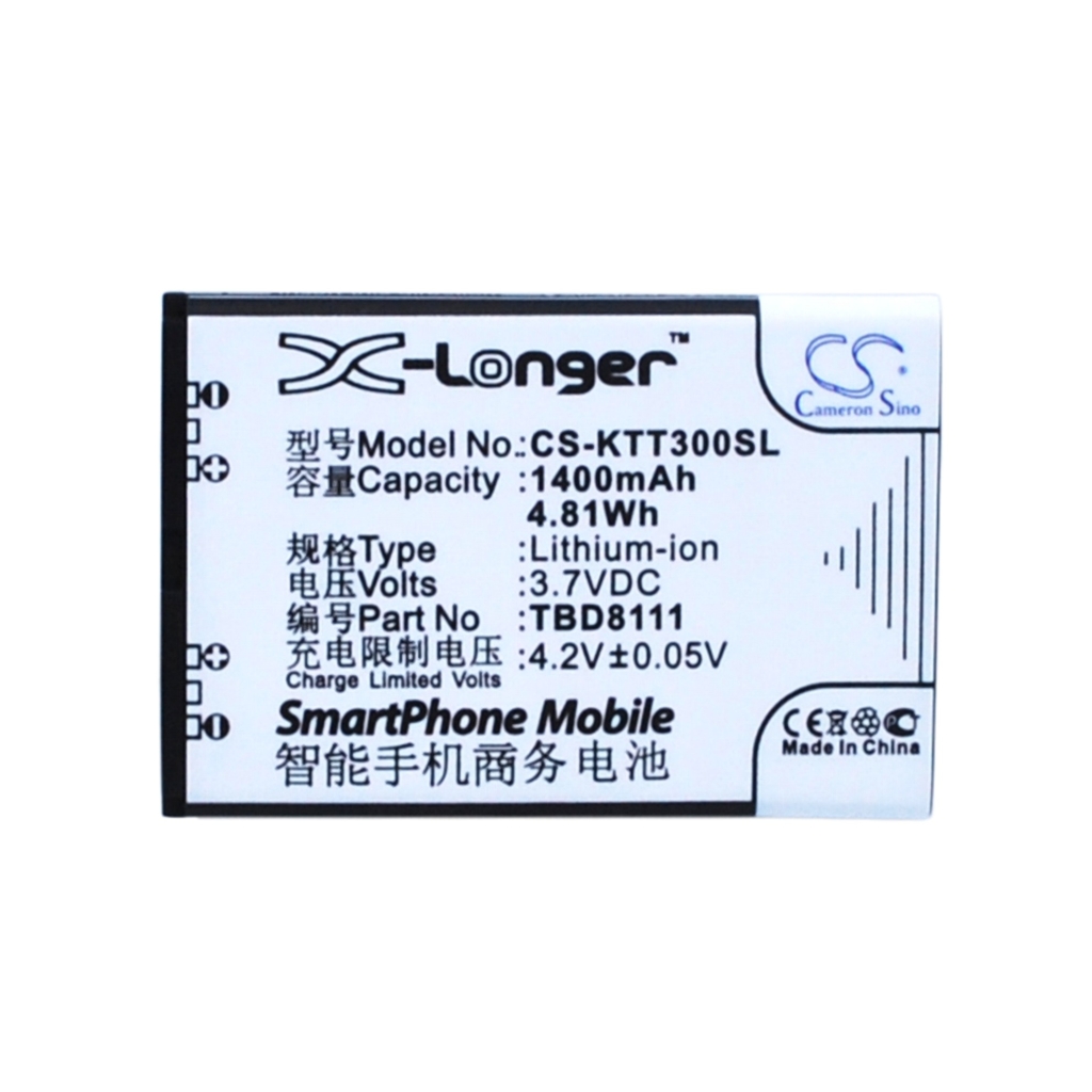 Battery compatible with K-Touch CS-KTT300SL