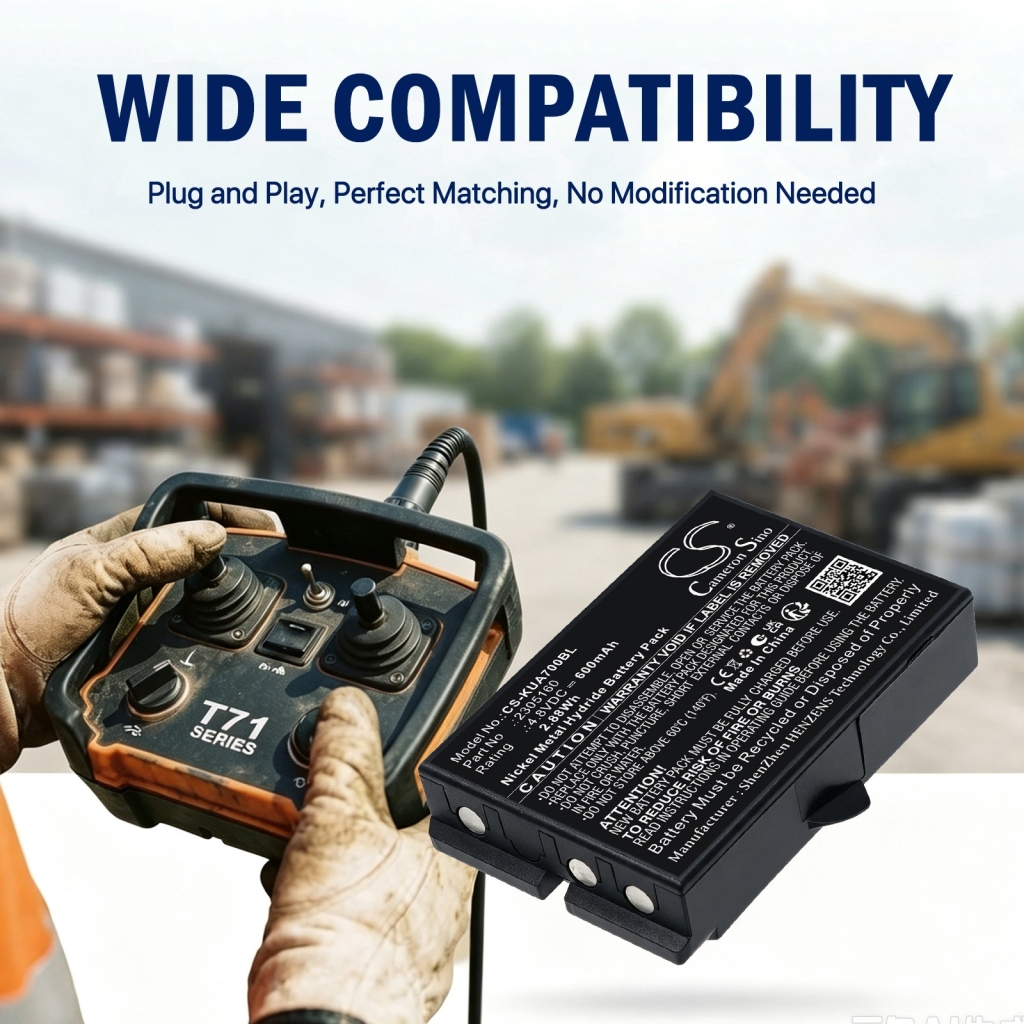 Batteries compatible with Ikusi TM70/iK2.13B JS JS3 LV CS-KUA700BL