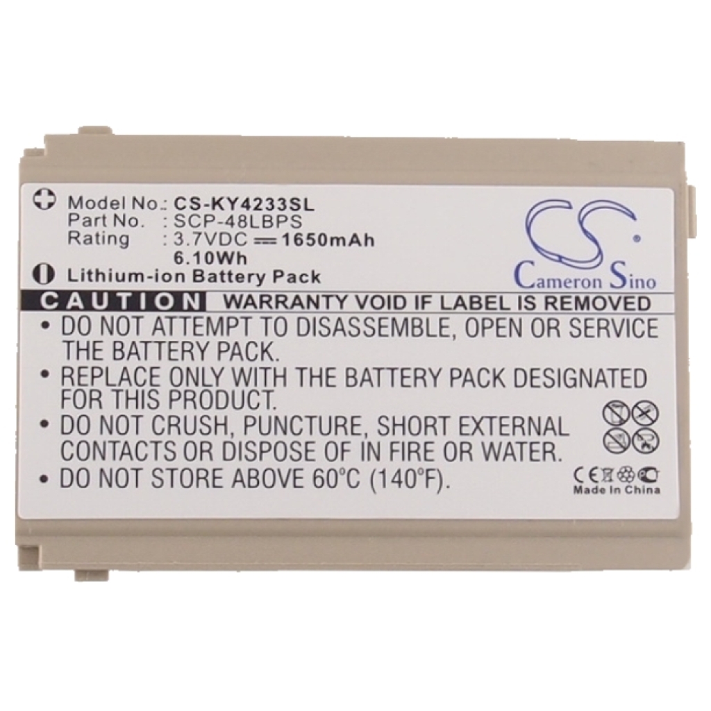 Battery compatible with Kyocera Sanyo CS-KY4233SL