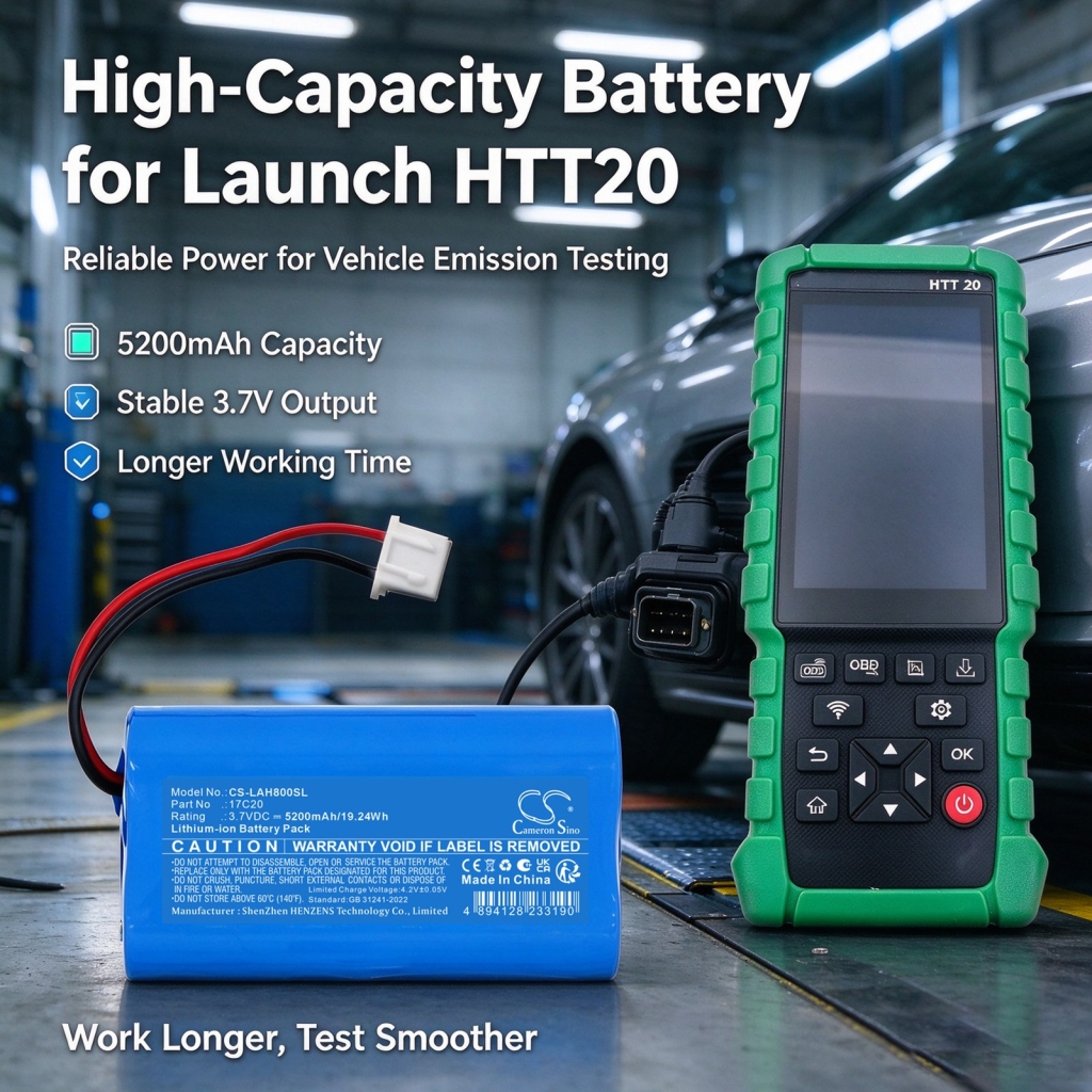 Batteries compatible with Launch HTT20 HTT20 CS-LAH800SL