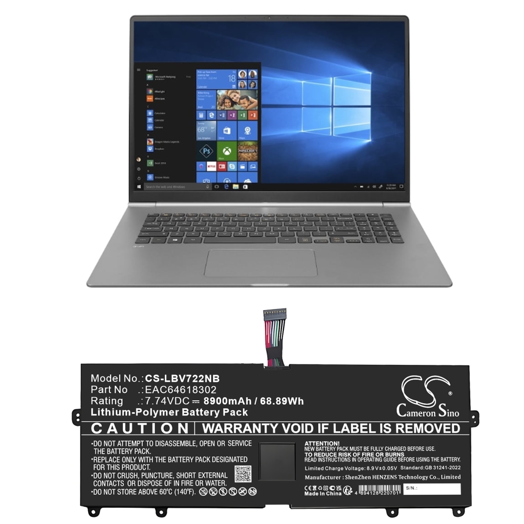 Notebook battery LG CS-LBV722NB