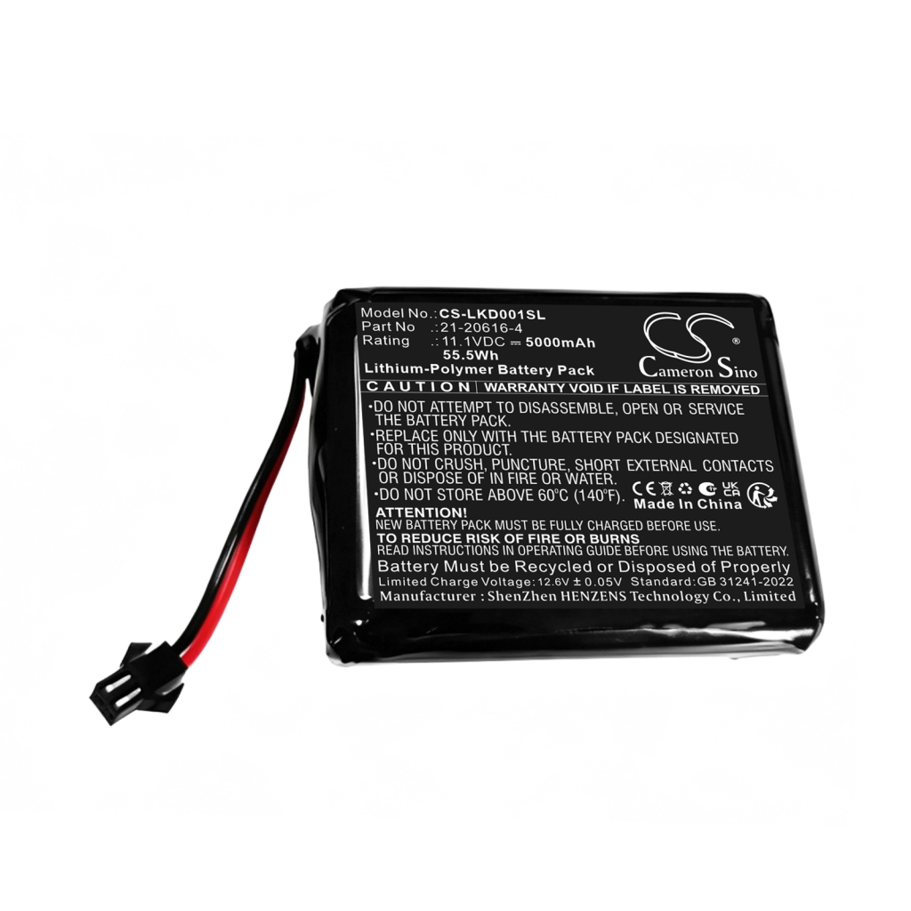 Battery compatible with Lucky duck CS-LKD001SL