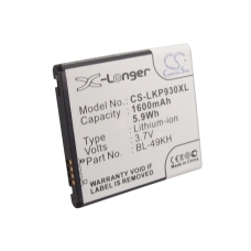 Compatible battery replacement for LG BL-49KH,LGVS920BAT