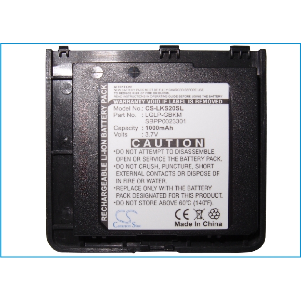Battery compatible with LG CS-LKS20SL