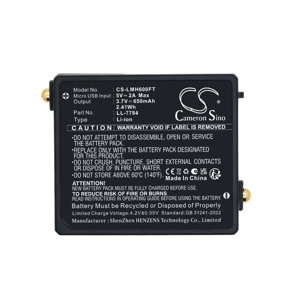 Battery compatible with Ledlenser