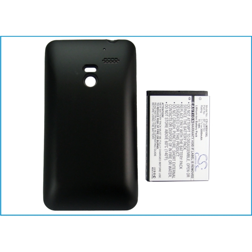 Battery compatible with LG Verizon CS-LMS910XL