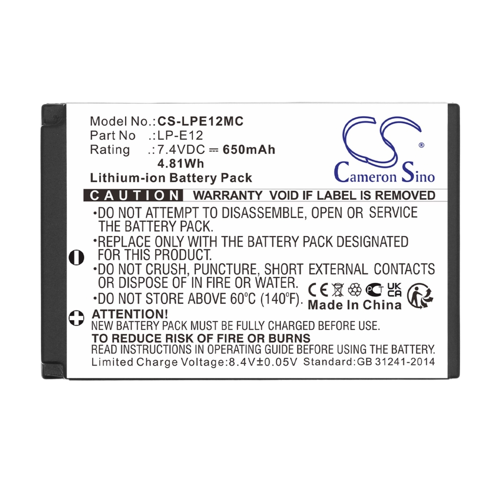 Battery for Canon EOS-M