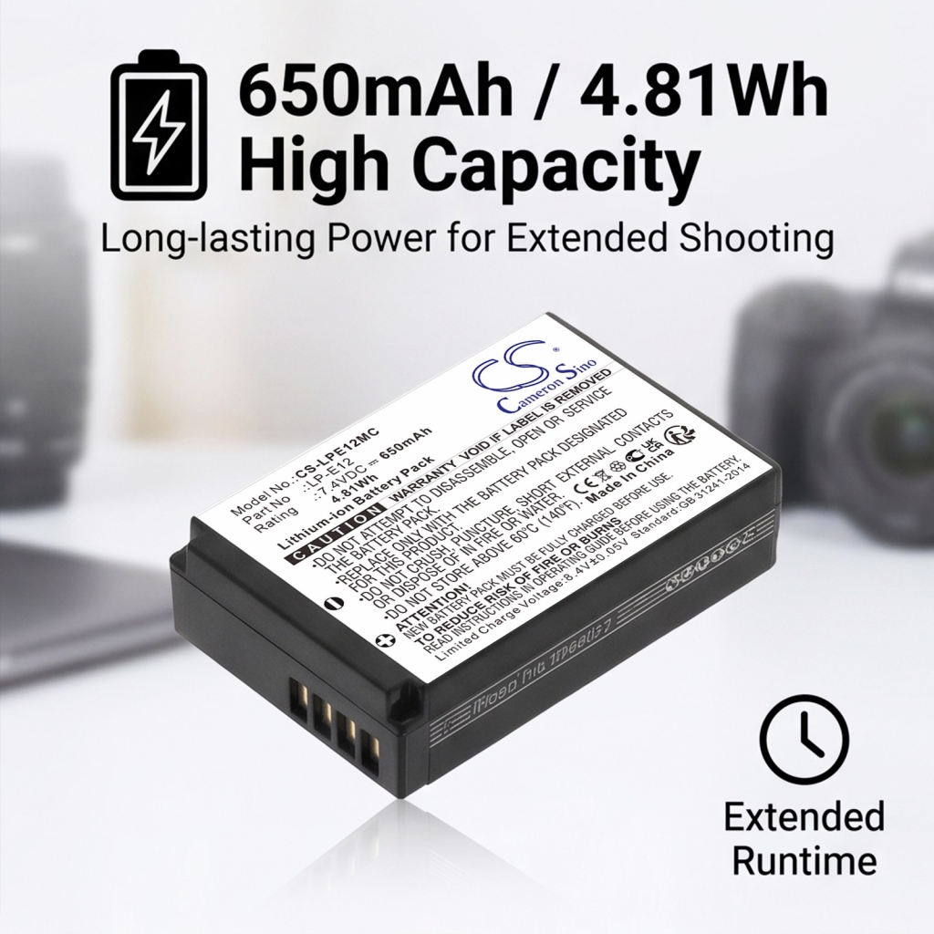 Battery for Canon EOS-M
