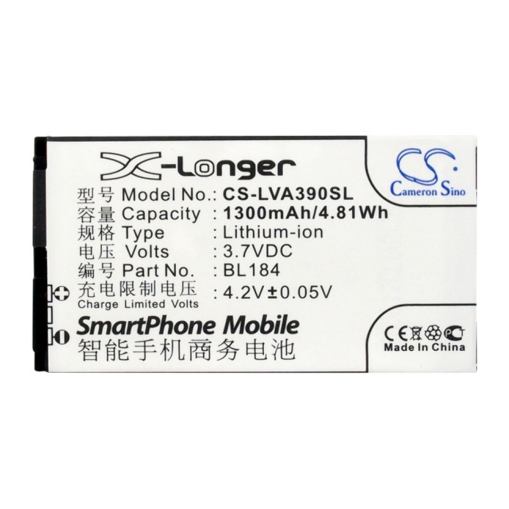 Battery compatible with Lenovo CS-LVA390SL