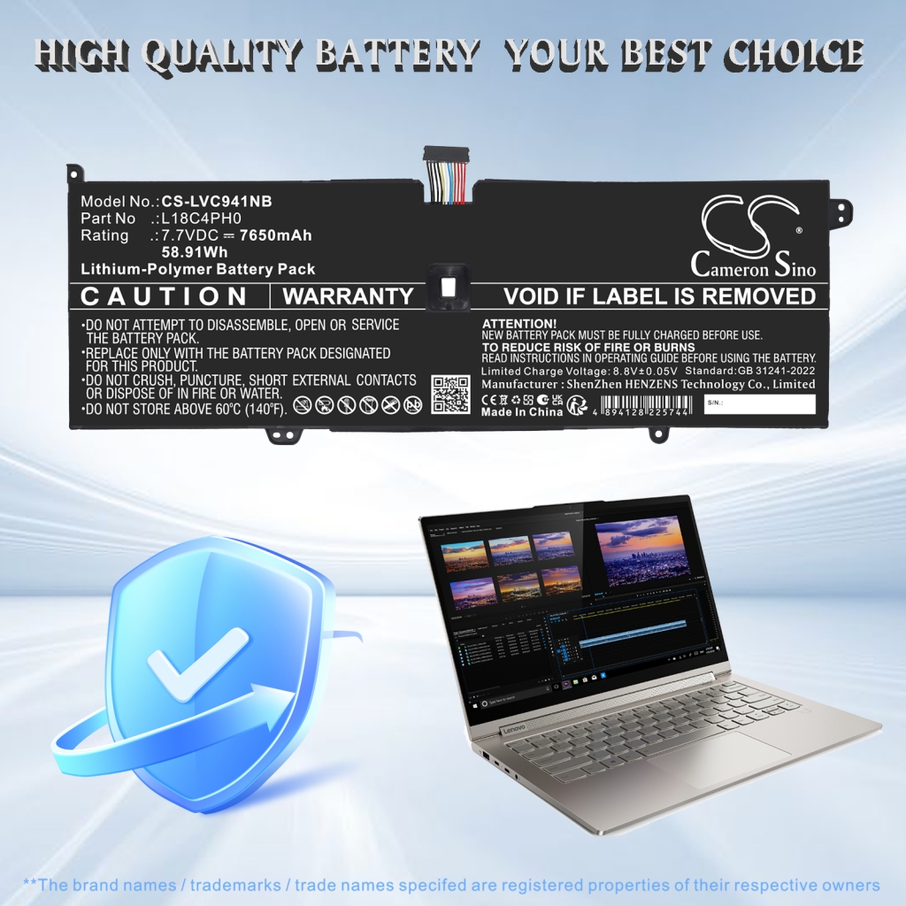 Notebook battery Lenovo CS-LVC941NB