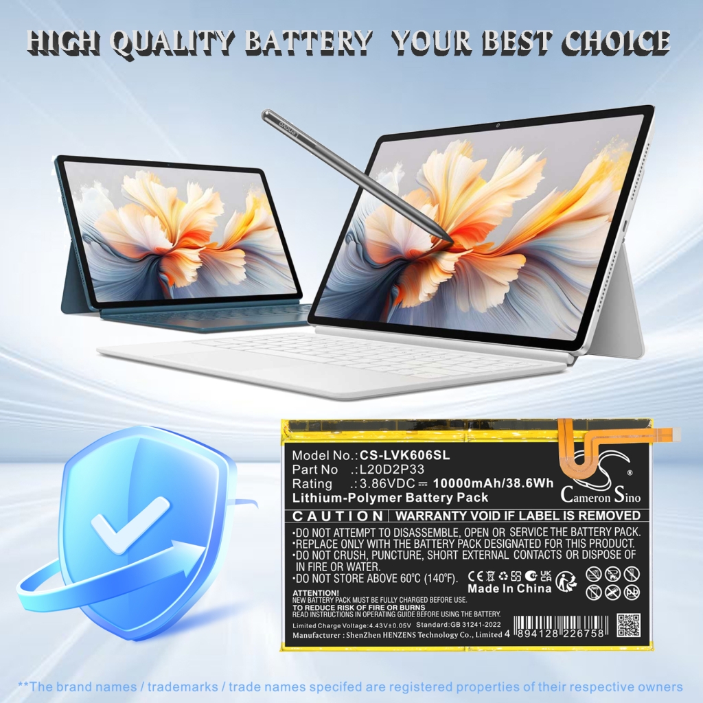 Battery compatible with Lenovo CS-LVK606SL