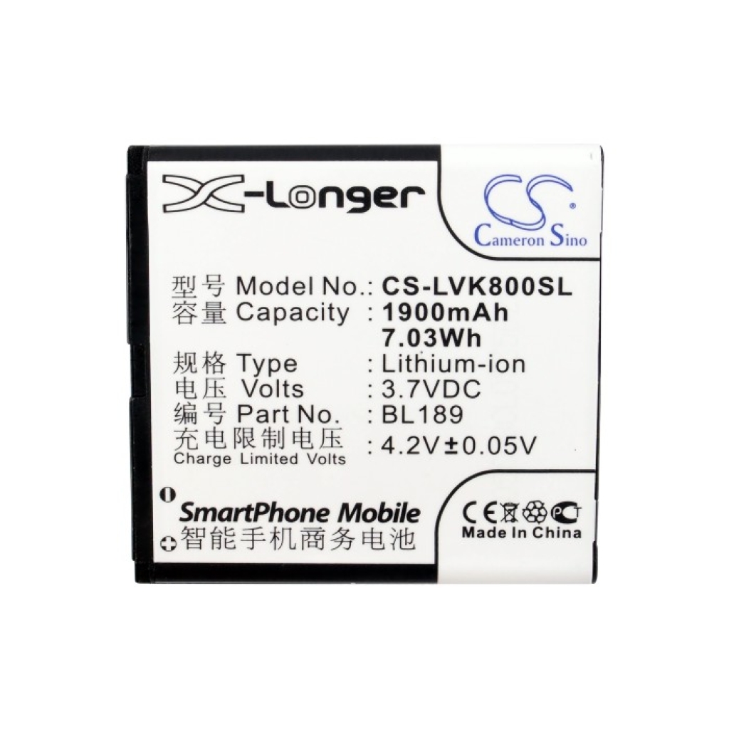 Compatible battery replacement for LENOVO BL189