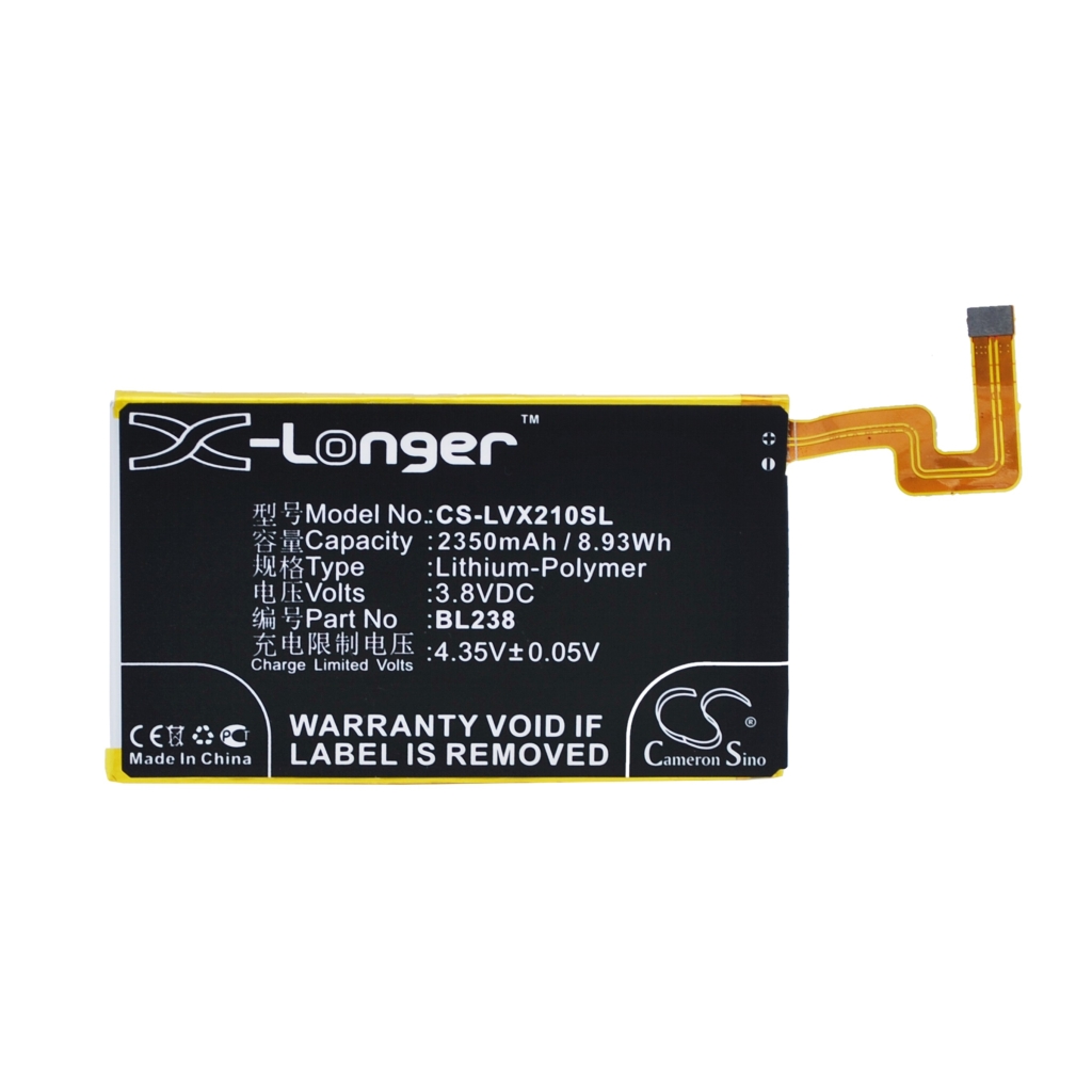 Battery compatible with Lenovo CS-LVX210SL