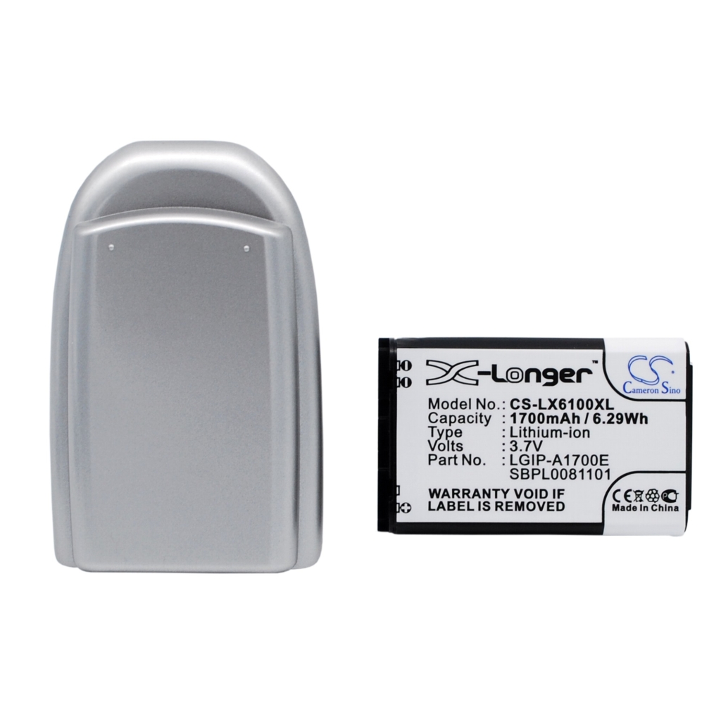 Battery compatible with LG CS-LX6100XL
