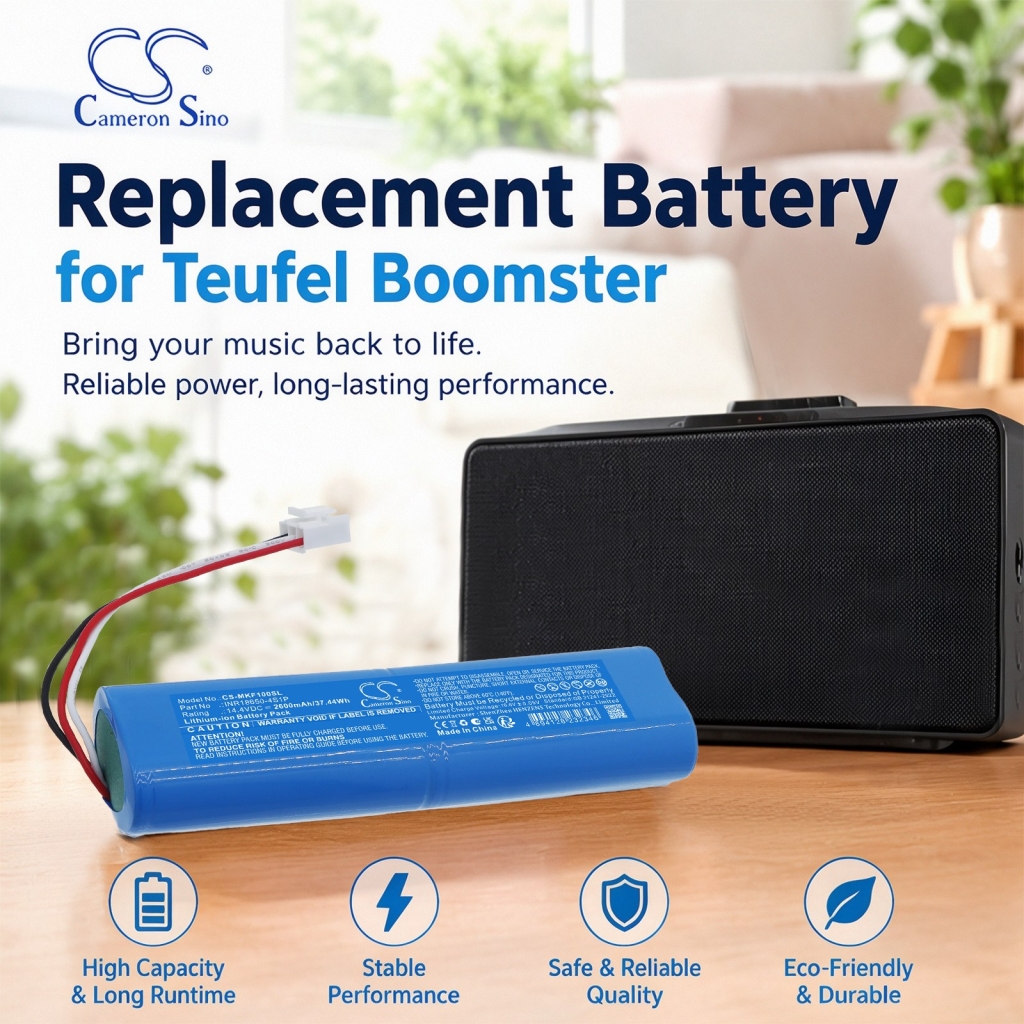 Batteries compatible with Mackie FreePlay Live Live 150W 2ch Personal PA System CS-MKF100SL