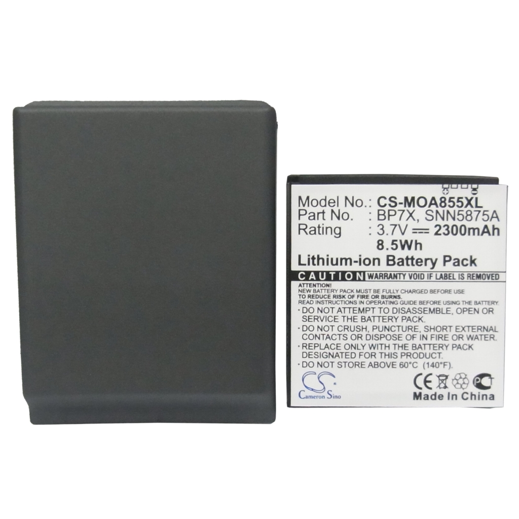 Battery compatible with Motorola CS-MOA855XL
