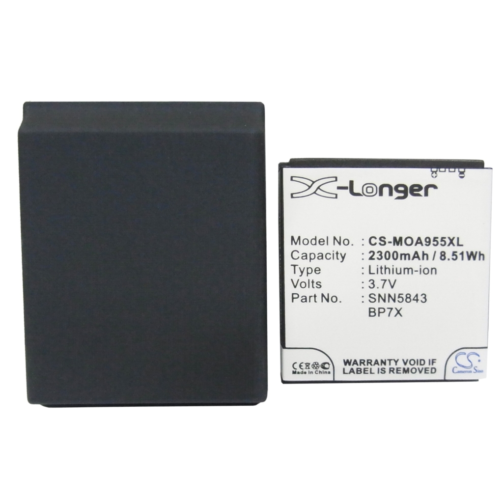 Battery compatible with Motorola CS-MOA955XL
