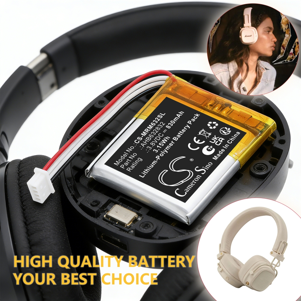 Battery compatible with Marshall CS-MRM632SL