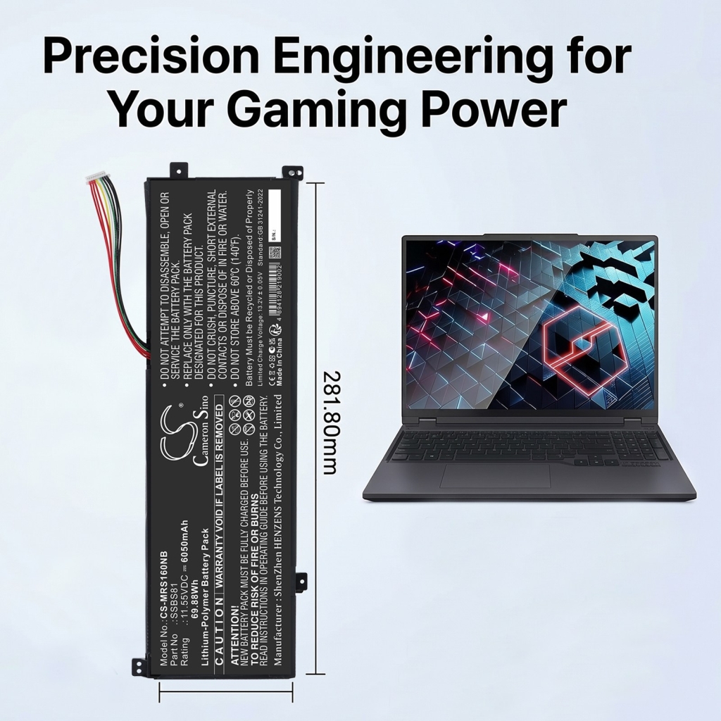 Battery compatible with Mechrevo CS-MRS160NB
