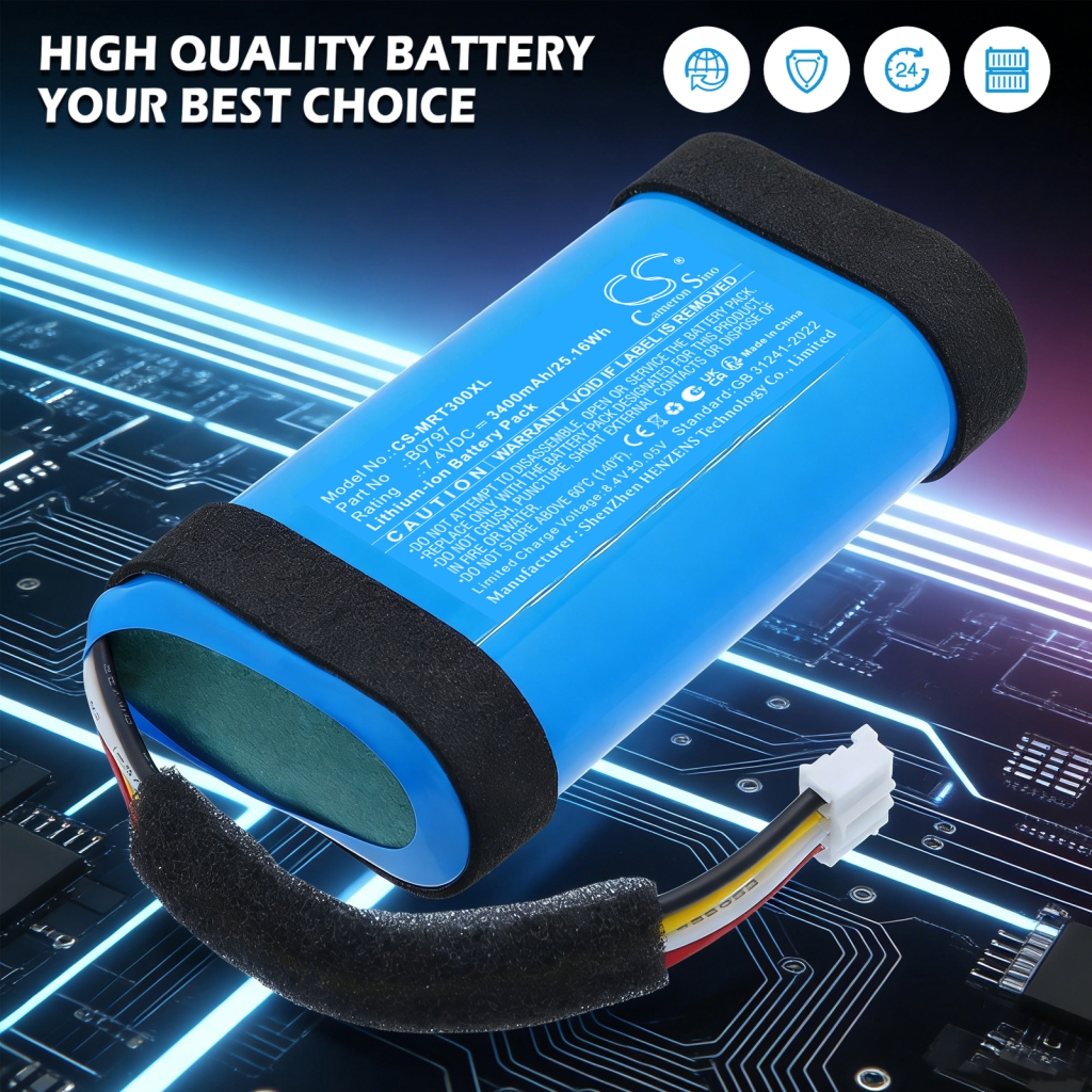 Battery compatible with Marshall CS-MRT300XL