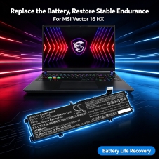 Compatible battery replacement for MSI BTY-M551