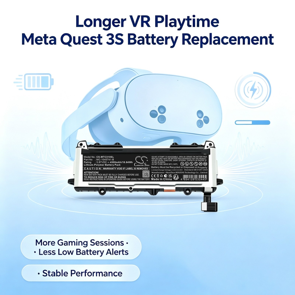 Batteries compatible with Meta Quest 3S CS-MTC310SL