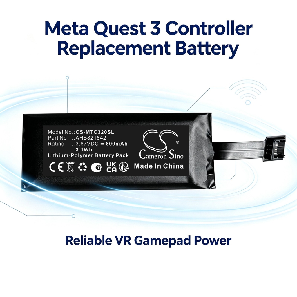 Batteries compatible with Meta Quest 3 Game Controller 3S Game Controller Touch Plus Controller CS-MTC320SL