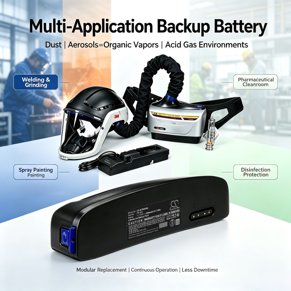 Battery compatible with 3m CS-MTR600SL